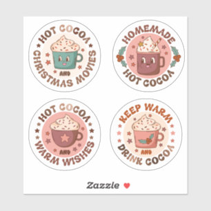 Hot Cocoa warm wishes scrapbook stationery