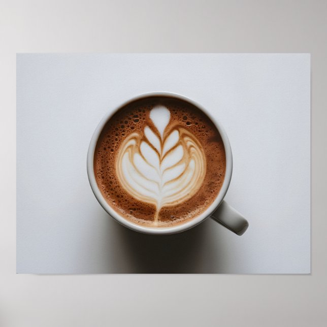Hot Cocoa with Latte Art Foam  Poster (Front)