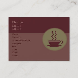 Hot Coffee Business Card