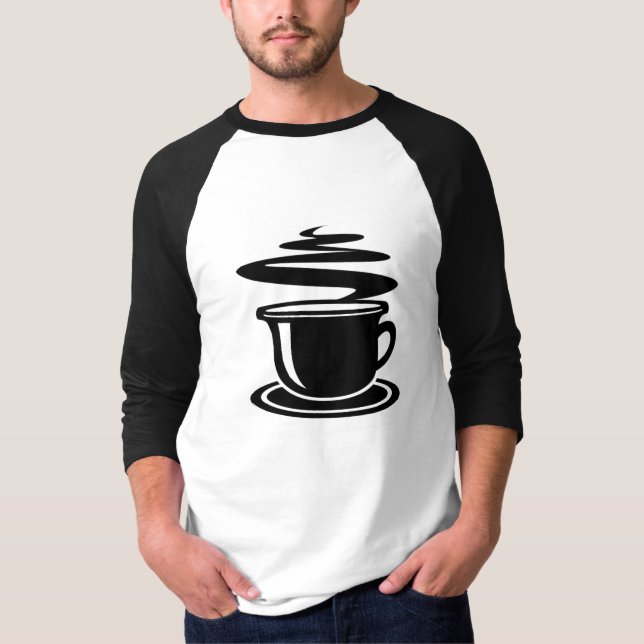 Hot Coffee design T-Shirt (Front)