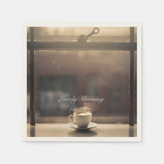 Hot Coffee Paper Napkins (Front)