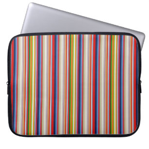 Hot colorful stripes laptop sleeve