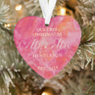 Hot Colour First Christmas Mr and Mrs