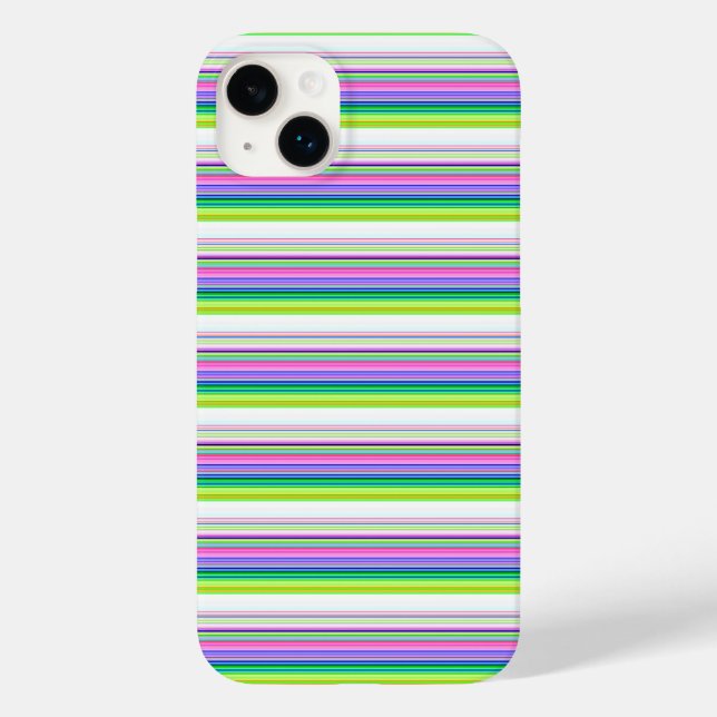 Hot colourful neon stripes Case-Mate iPhone case (Back)