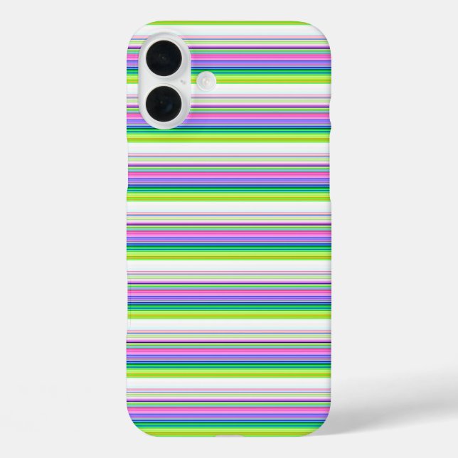Hot colourful neon stripes Case-Mate iPhone case (Back)