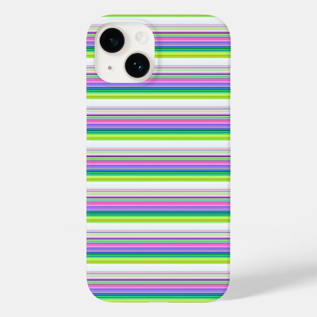 Hot colourful neon stripes Case-Mate iPhone case (Back)