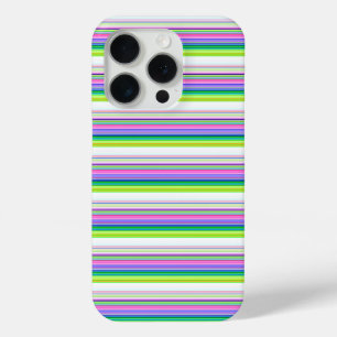Hot colourful neon stripes iPhone 15 pro case