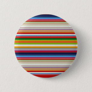 Hot colourful stripes 6 cm round badge