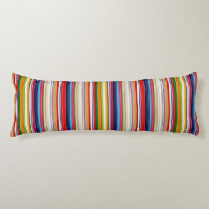 Hot colourful stripes body cushion