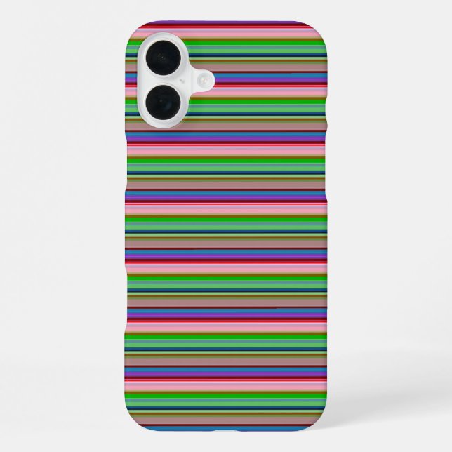 Hot colourful stripes iPhone case (Back)