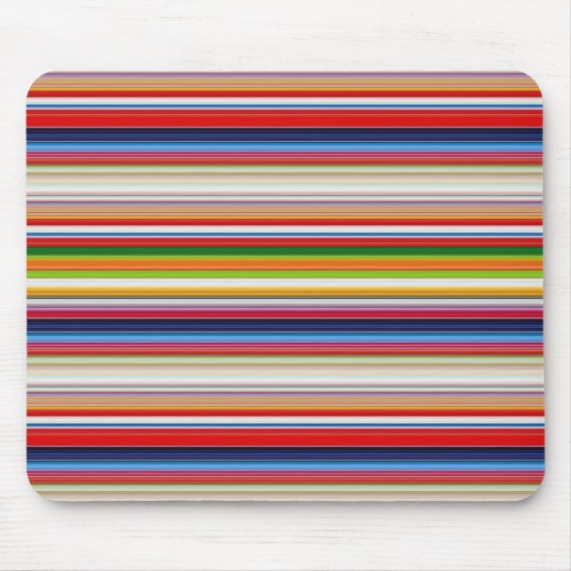 Hot colourful stripes mouse pad (Front)