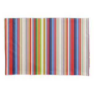 Hot colourful stripes pillowcase