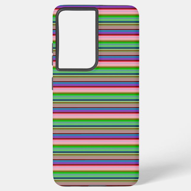 Hot colourful stripes samsung galaxy s21+ case (Back)