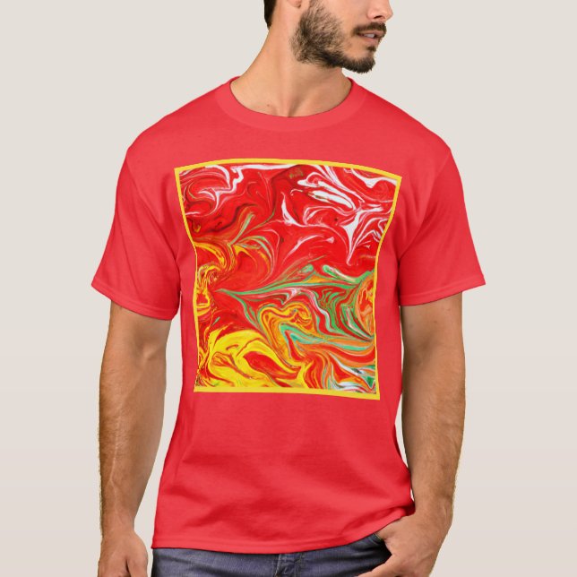 Hot Colours Patterns Art. Buy Now T-Shirt (Front)