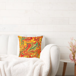 Hot Colours Patterns Painting. Buy Now Cushion