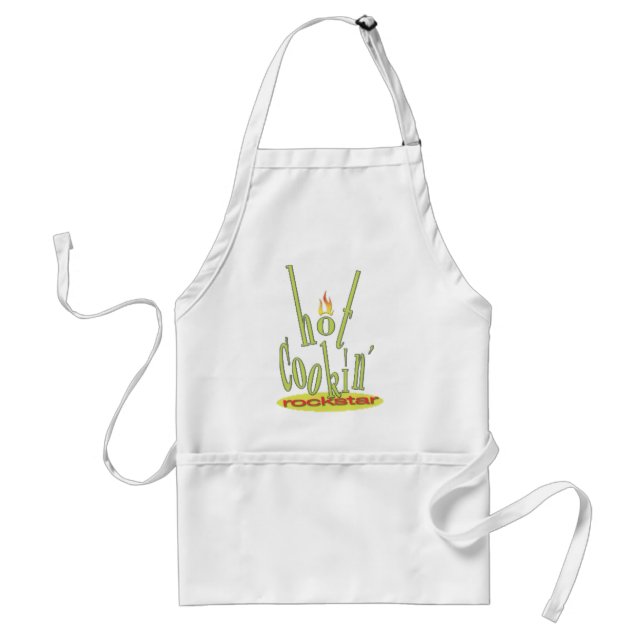 hot cookin rockstar standard apron (Front)