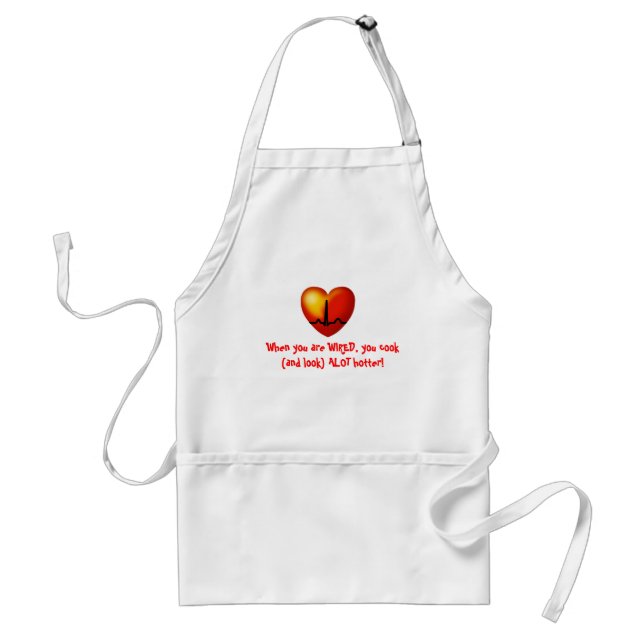 Hot cookin' WIRED chef Standard Apron (Front)