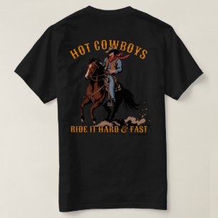 Hot Cowboys   Men's   Black   T-Shirt