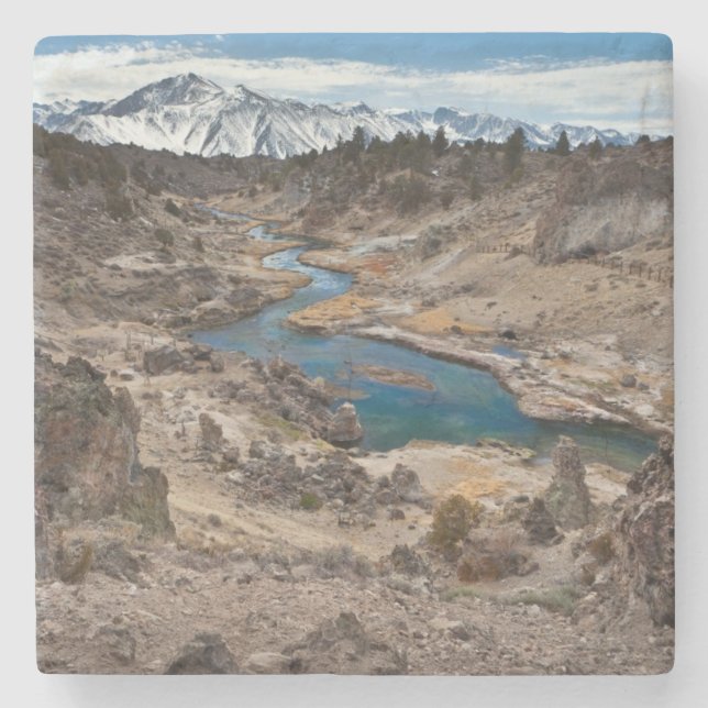 Hot Creek Gulch Stone Coaster (Front)