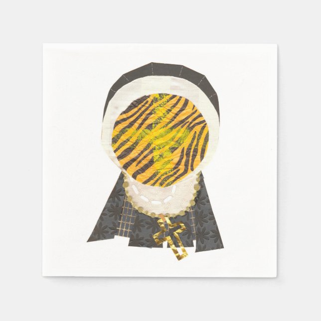 Hot Cross Bun Nun Napkins (Front)