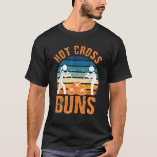 Hot Cross Buns Apparel Vintage Retro Food Lovers T-Shirt