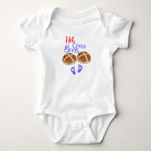 hot cross buns, baby candy baby Candy, newborn Bodysuit