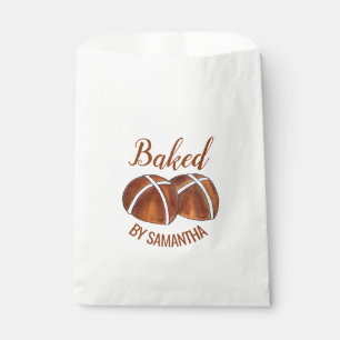 Hot Cross Buns British Food Baking Pastry Bakery Favour Bag