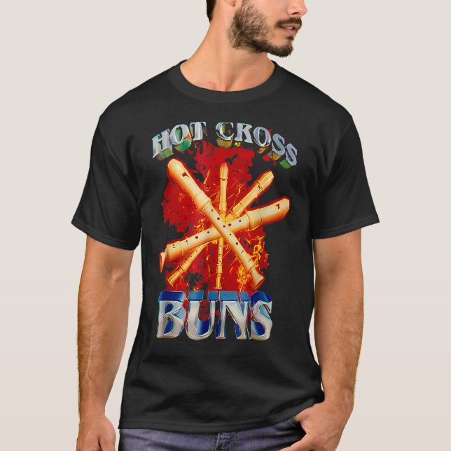 Hot Cross Buns Funny T-Shirt (Front)