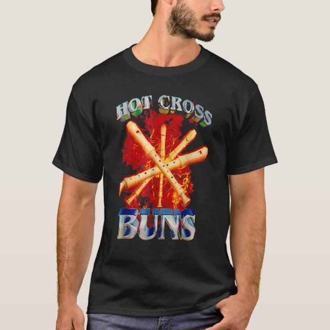Hot Cross Buns Funny T-Shirt (Front)