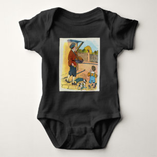 Hot-cross Buns, Mother Goose Nursery Rhyme Picture Baby Bodysuit