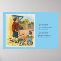 Hot-cross Buns, Mother Goose Nursery Rhyme Picture