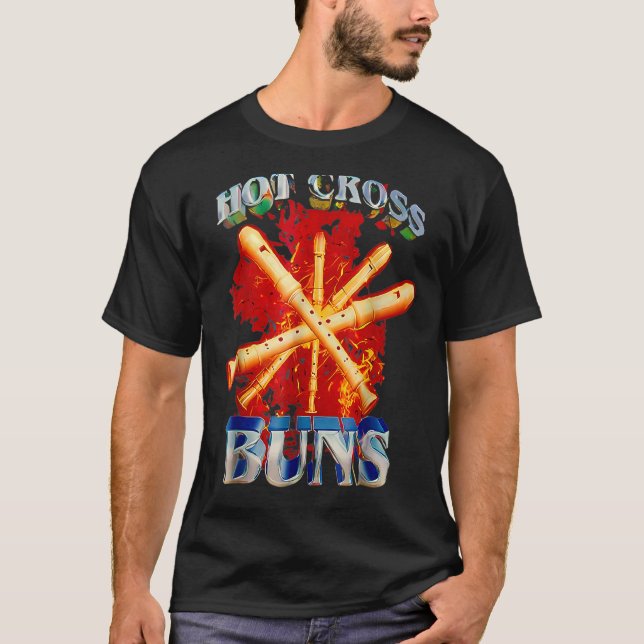 Hot Cross Buns Pattern For Dad 2 T-Shirt (Front)