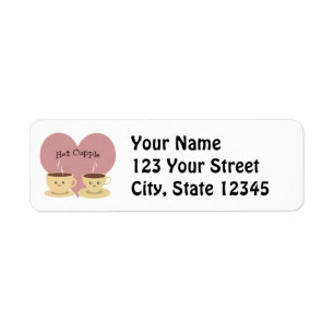 Hot Cupple! Return Address Label