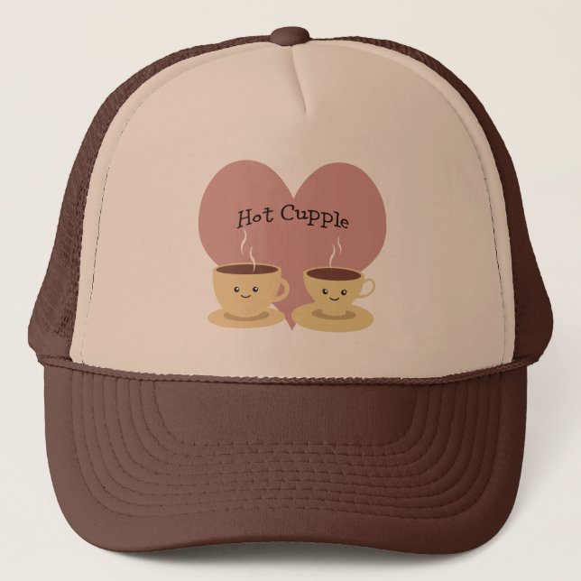 Hot Cupple! Trucker Hat (Front)