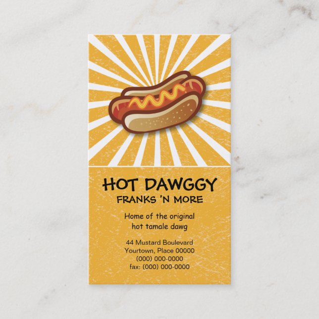 Hot Dawg Business Card (Front)