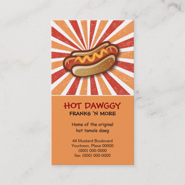 Hot Dawg Business Card (Front)