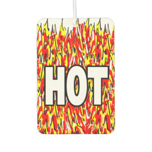 Hot Devil Flames. Fiery  Car Air Freshener