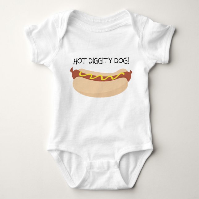 Hot Diggity Baby Bodysuit (Front)