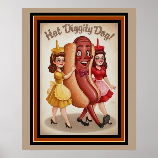 Hot Diggity Dog  16 x 20 Poster (Front)