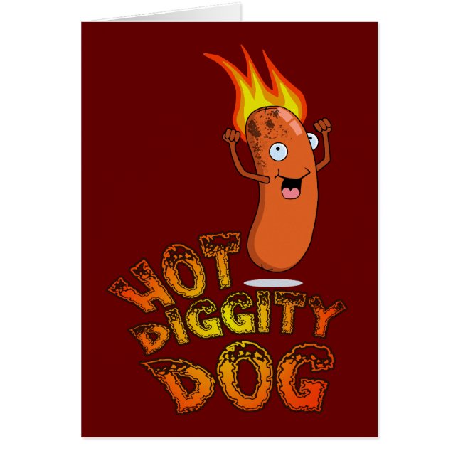 Hot Diggity Dog Card (Front)