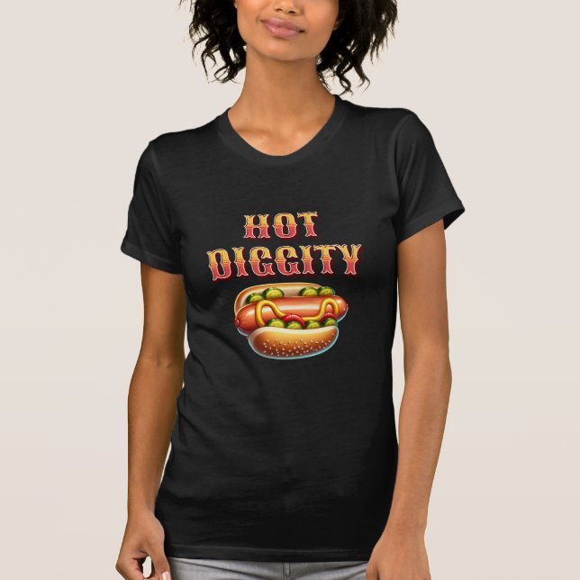 Hot Diggity | Retro Hot dog  T-Shirt (Front)