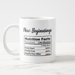 Hot Divorcee Party Gift Finally Free Newly Single  Large Coffee Mug