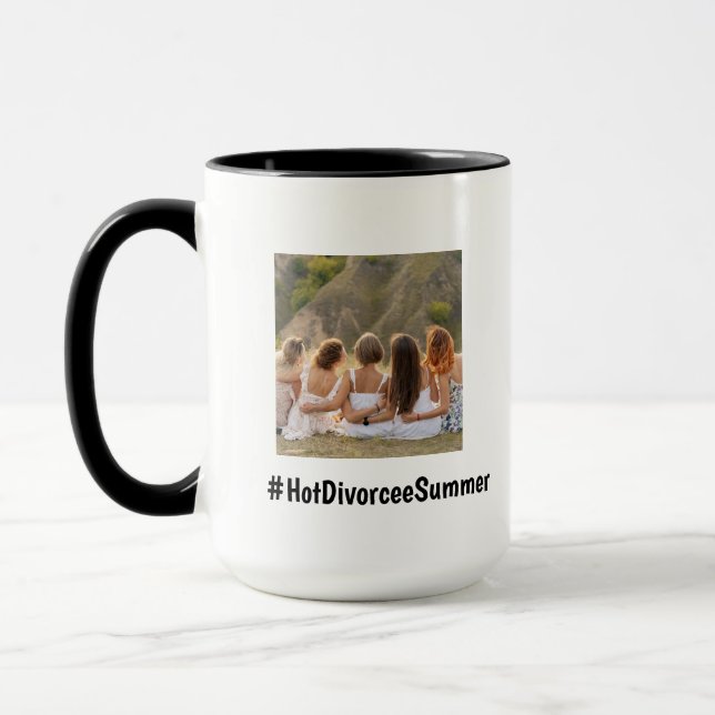 Hot Divorcee Summer Photo Gift Finally Free Trendy Mug (Left)