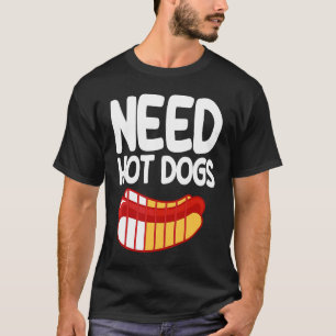 Hot Dog Adult Low Battery Need Hot Dogs T-Shirt