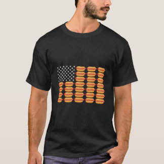 Hot Dog American Flag July 4Th Patriotic Summer Bb T-Shirt