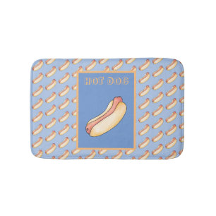 Hot dog bath mat