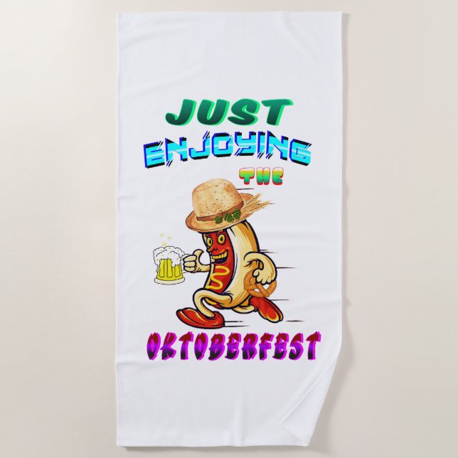 Hot dog beach towel (Front)