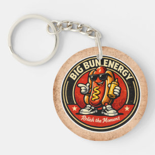 Hot Dog - Big Bun Energy - Foodie Fiends Key Ring