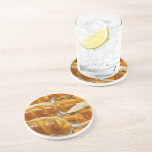 Hot Dog Cake ... Asian Dessert Food Coaster