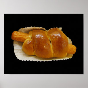 Hot Dog Cake ... Asian Dessert Food Poster